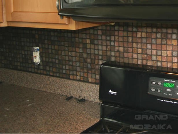 укладка мозаики на сетке укладка мозаики на сетке