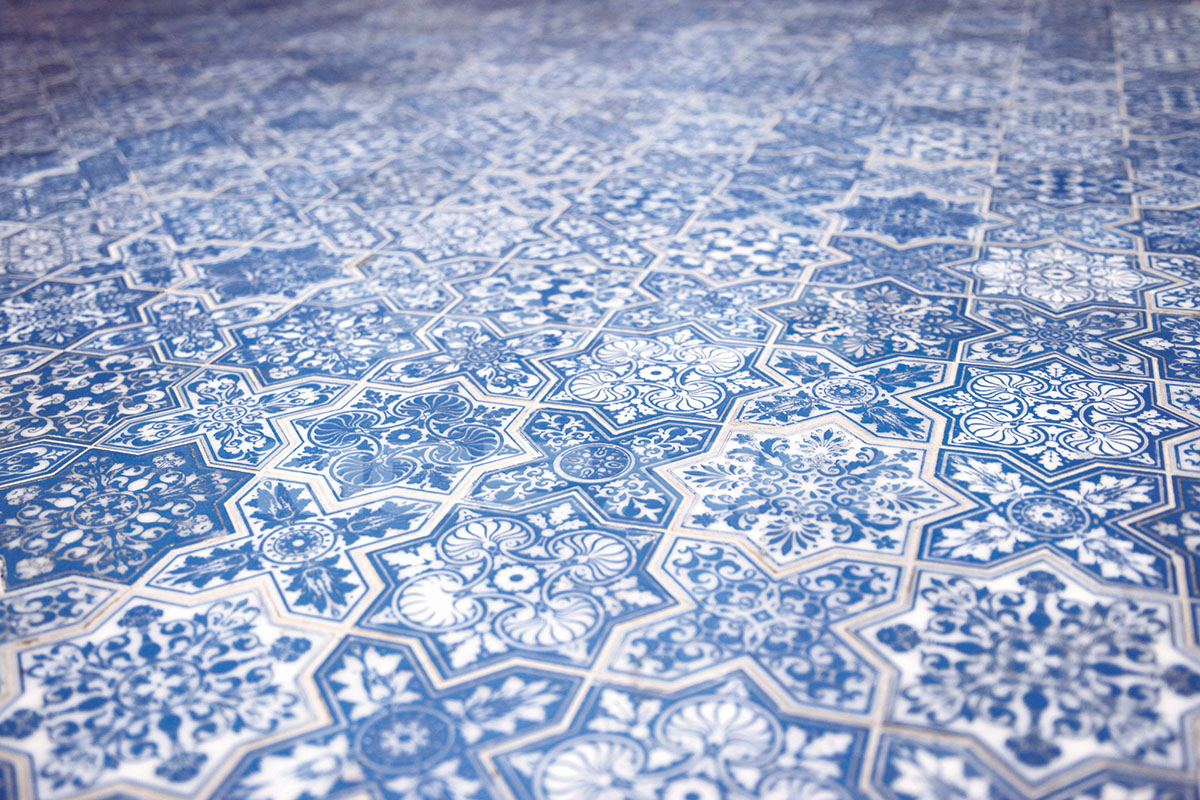 Плитка PNT-4 (blue) серия Pantheon Skalini